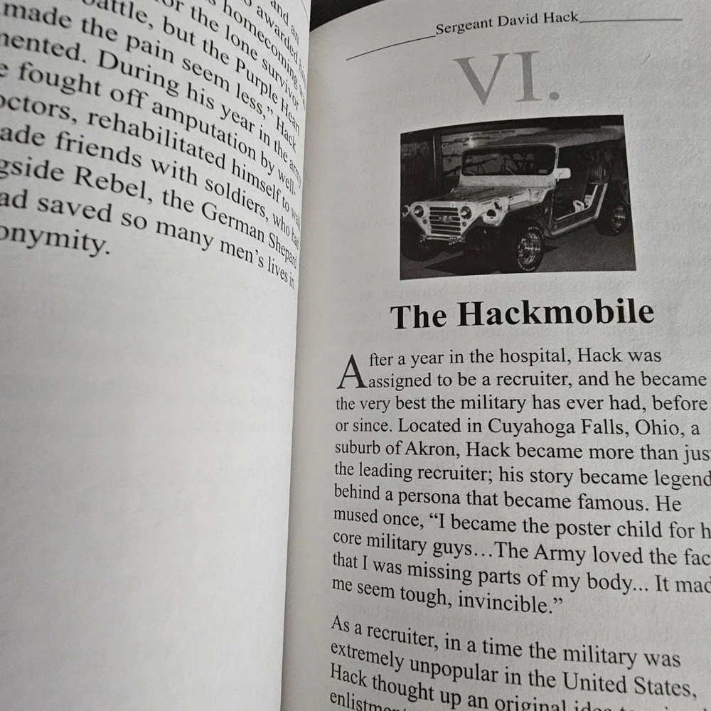 The Life of a Warrior SGT. HACK David Hack First Edition 2005 Vietnam War Memoir